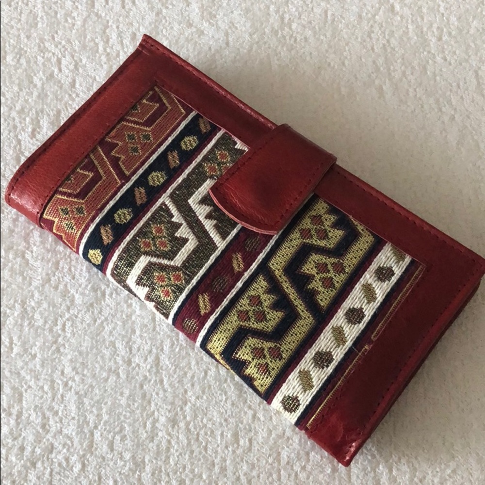 🆕 Leather and Knit Wallet